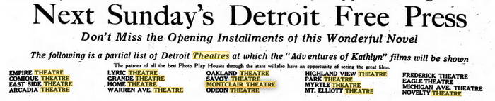 Arcadia Theatre - 1913 Mention Of Theater In Newspaper